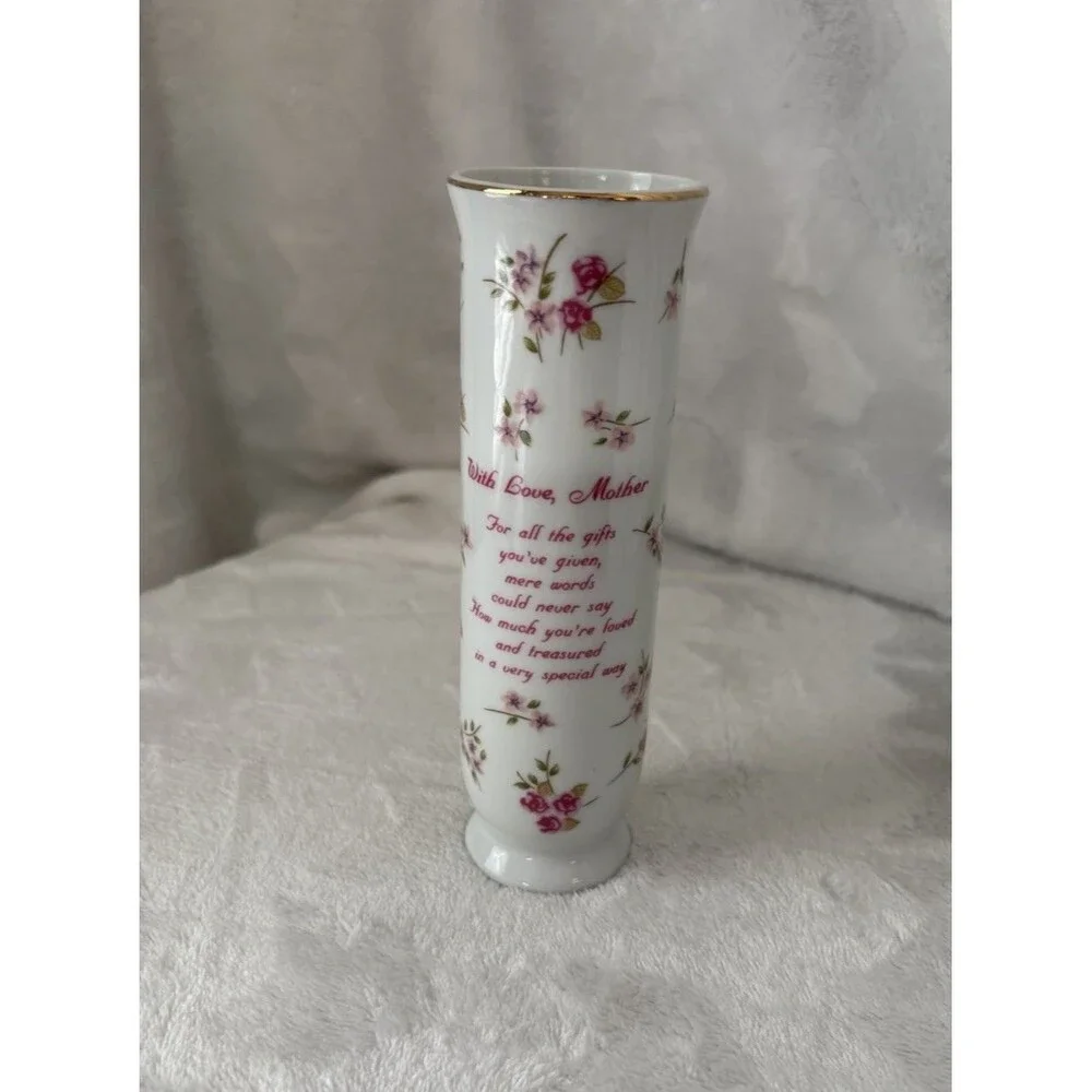 RUSS Fine Porcelain “Mother” Bud Vase